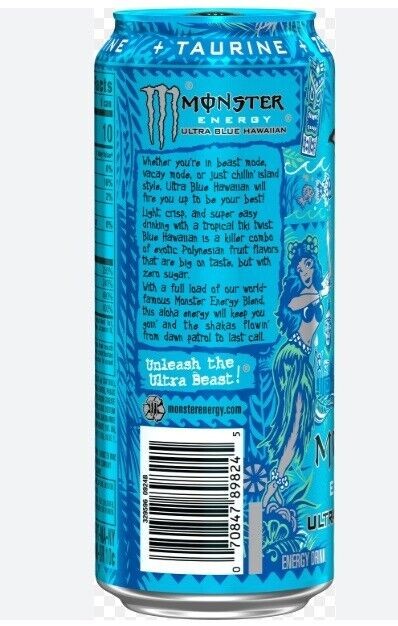 Monster Ultra Blue Hawaiian 16oz Sin Can 