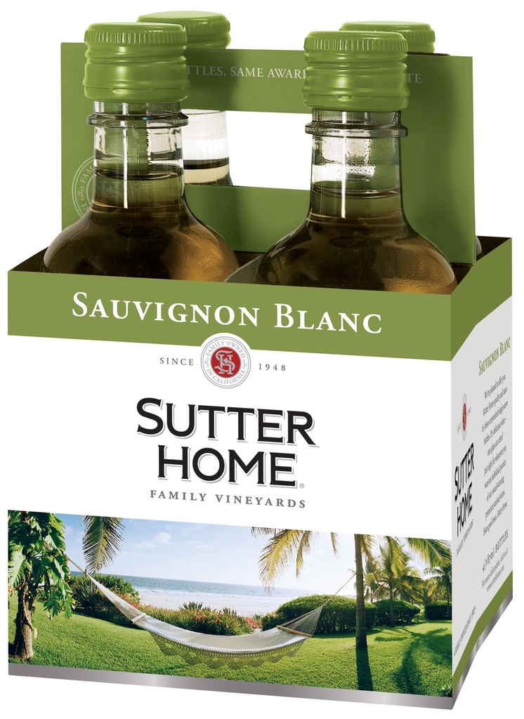 Sutter Home Sauvig Blanc 4pk 187ml Bot