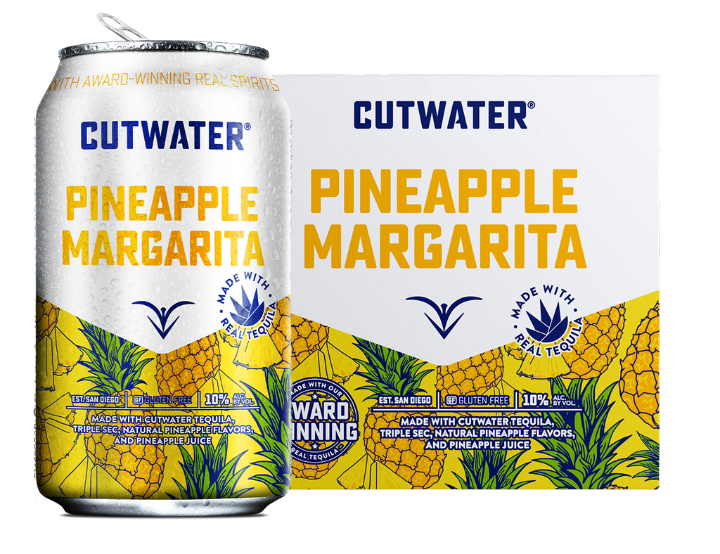 Cutwater RTD Pineapple Margar 4pk 12oz Can 