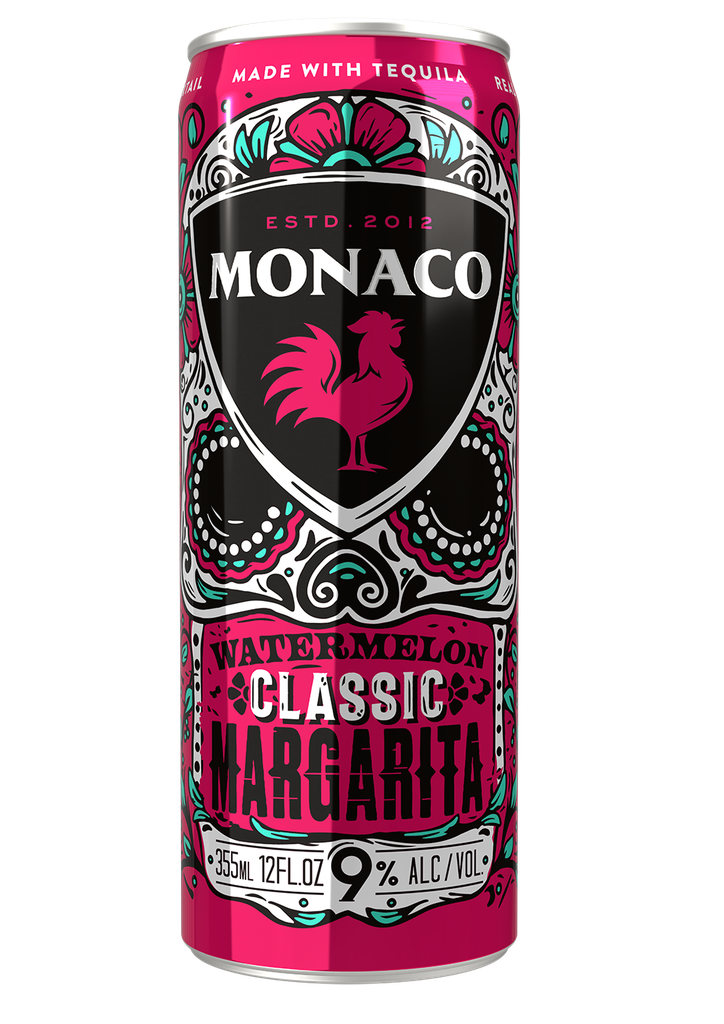 Monaco Watermelon Margarita 12oz Sin Can 