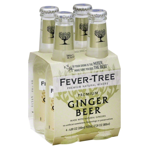 Fever Tree Ginger Beer 4pk 200ml Bot