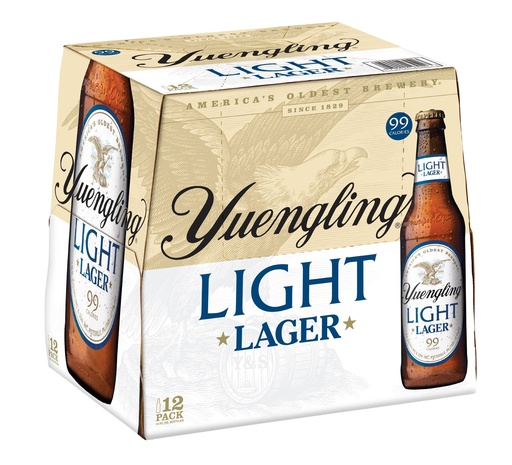 [20160] Yuengling Light 12pk 12oz Bot