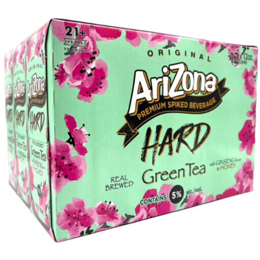 [36222] Arizona Hard Green Tea 12pk 12oz Can