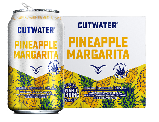 [505023] Cutwater RTD Pineapple Margar 4pk 12oz Can 